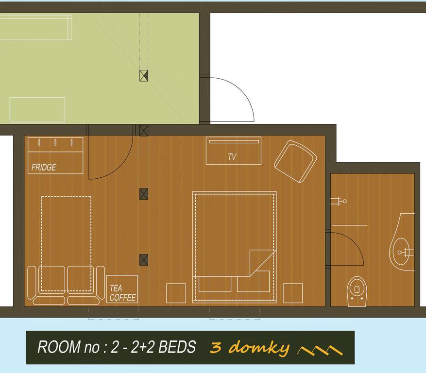 3 Domky Acomodação com café da manhã Demanovska Dolina Exterior foto
